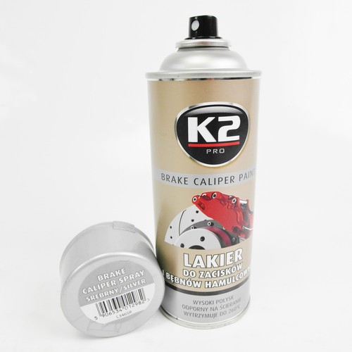 K2 Brake Caliper Varnish Spray Paint Spray Can Brake Silver 400ml To