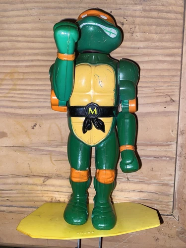 Vtg TMNT Duelin' Dudes Rock Em Sock Em Remco. Michelangelo