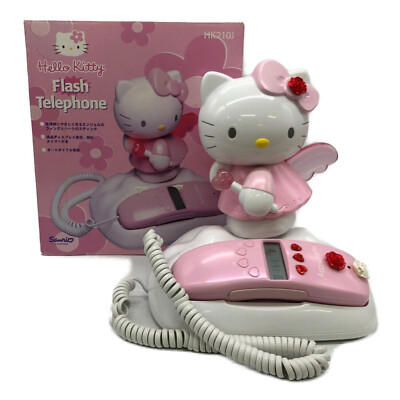 Kitty Angel Sanrio Landline Flash Telephone HK210J Cute Vintage | eBay