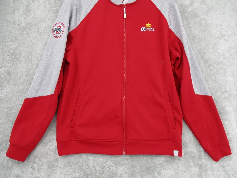 Cutter & Buck Jacket Mens Medium Corona Ohio State Full Zip Outdoor Athletic Red - Image 4 of 4