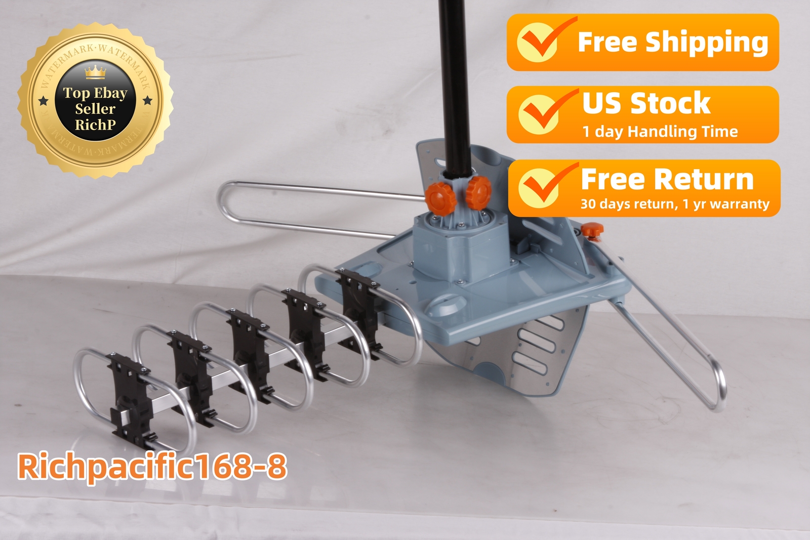 990 mile HDTV 1080P Outdoor Amplified Digital TV Antenna Rotor 360° UHF/VHF Home