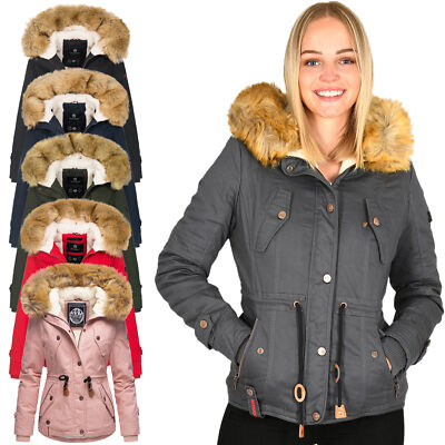 Hooded Only Kunstfell Jacke Beige Winter Jacke Winterjacke Damen