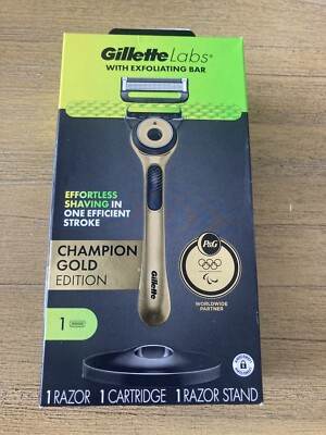 Gillette Labs With Exfoliating Bar Champion Gold Edition 1 Razor 1 Cartridge