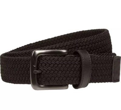 NIKE GOLF MEN'S MULTI-WEAVE STRETCH WOVEN G-FLEX BELT BLACK SIZE: Large L 