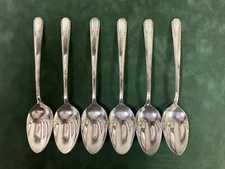 6- WM. Rogers MFG. CO. TALISMAN Vintage Spoons Collectible