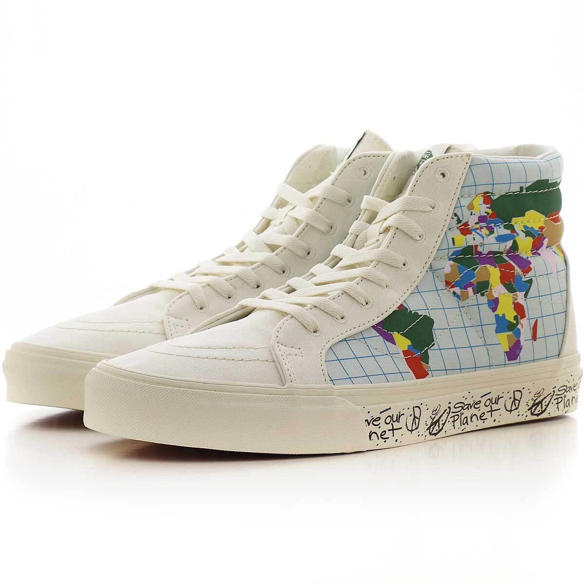 VANS SAVE OUR PLANET SK8 SCARPE DA GINNASTICA ALTE SNEAKERS US M 6 5 UK 5 5 EU 38 5 NUOVE CON SCATOLA