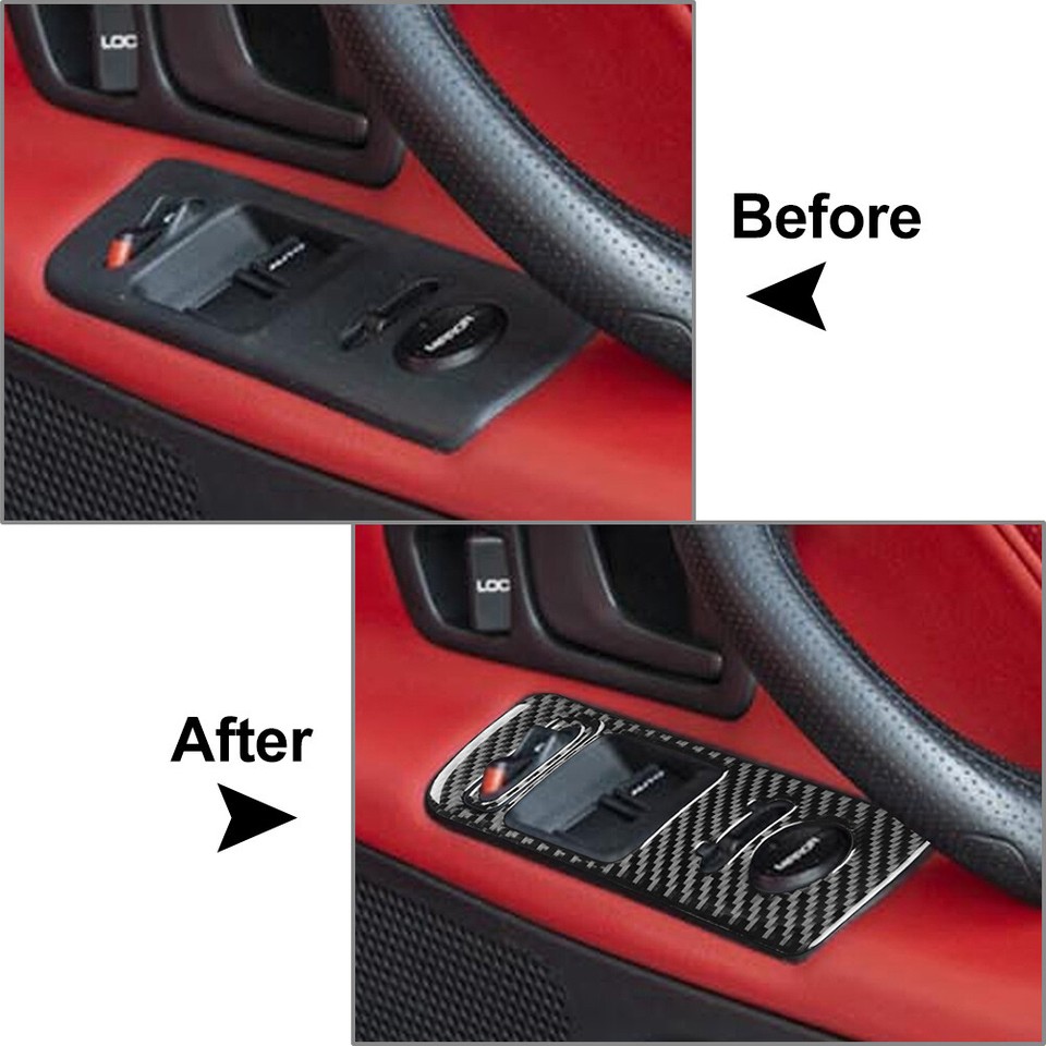 Fit Honda S2000 20002009 Interior Door Window Control Cover Trim Black