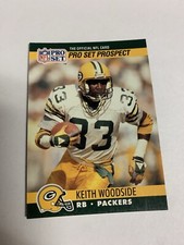 1990 Pro Set 1990 Draft Keith Woodside Green Bay Packers 