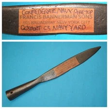 Civil War Pike Knife from legendary Bannerman's Store