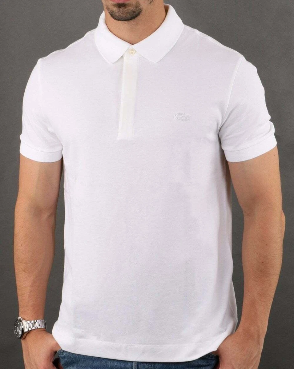 Lacoste white sales shirt sale