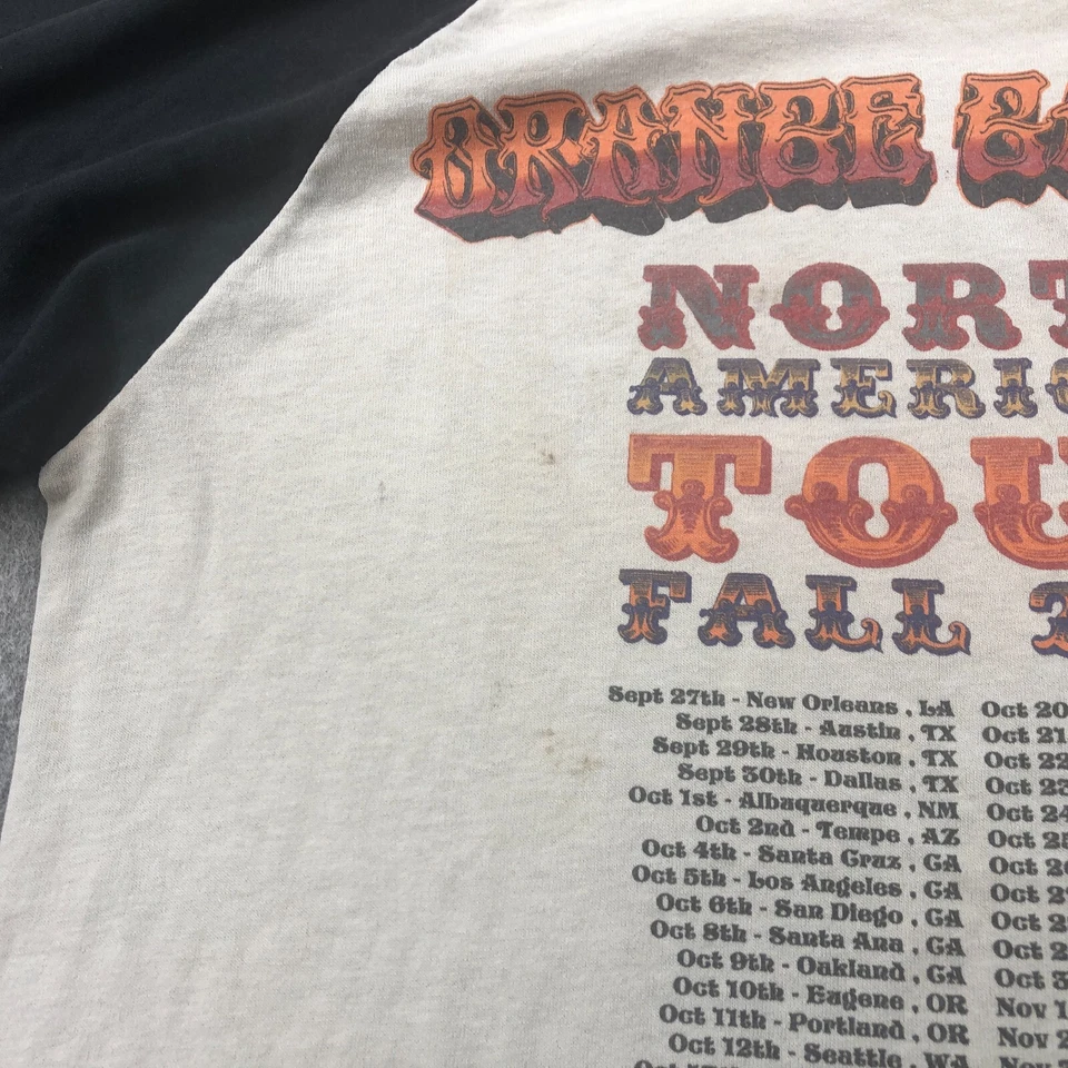 Camisa Duende Naranja Hombres Mediana Manga 3/4 Raglán 2013 Gira Norteamericana * Foto 4 de 4