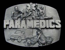 PARAMEDICS BELT BUCKLE BUCKLES FIRST ON THE SCENE NEW 