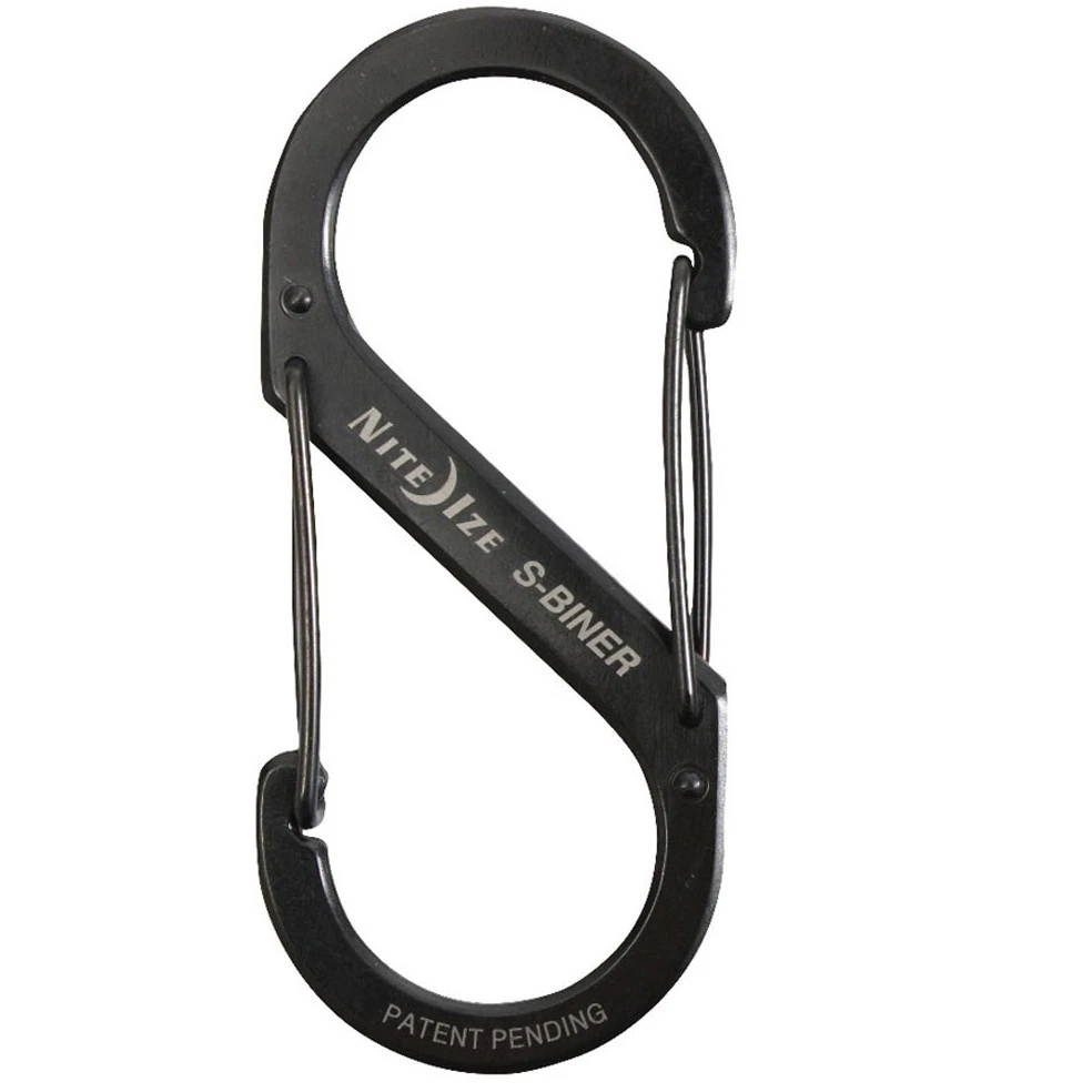 Black Nite Ize S Biners 4 Black Double Gated Carabiner Holds Up To 75 Lbs