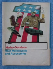 1972 Harley Davidson AMF Motorcycle Accessories Brochure Catalog leathers