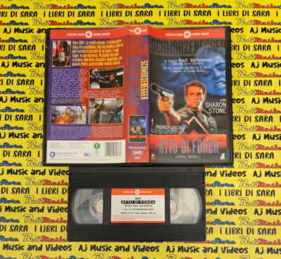 VHS Film AKT DER KRAFT Arnold Schwarzenegger Sharon Stone 1990 CECCHI GORI (F39)