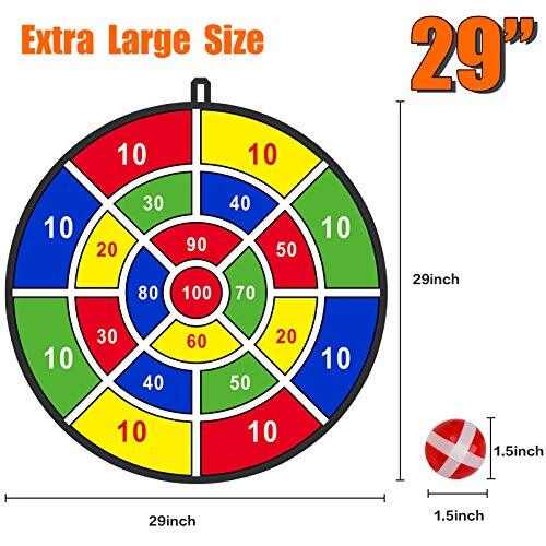 BooTaa 29 Large Dart Board for Kids Kids Dart Board with Sticky Balls Boys To - Picture 7 of 8