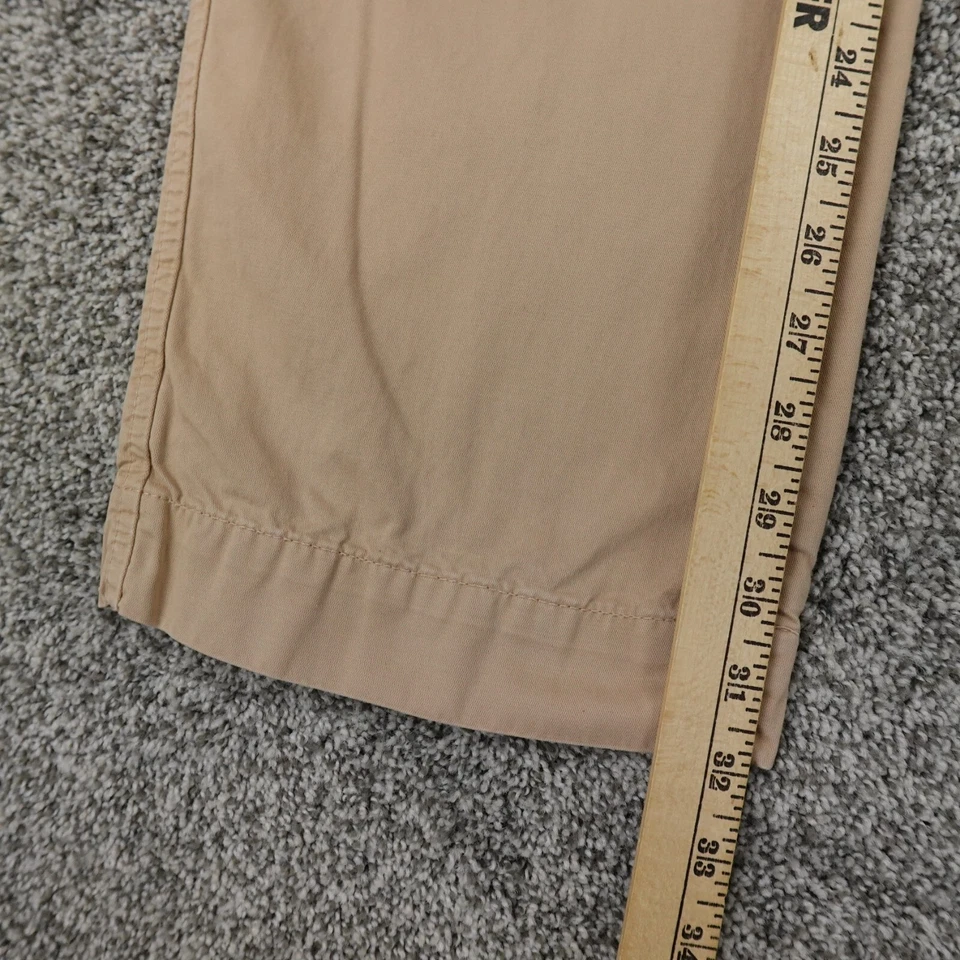 Gap Pants Womens 4 Brown Tan Beige Khaki Chino Trousers Straight Low Rise Office - Image 3 of 4