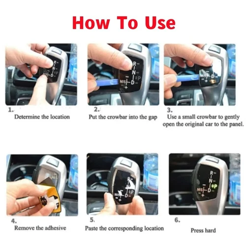 Gear Shift Knob Panel Trim For BMW X1 X3 X5 X6 F01 F10 F30 F35 F18 FX3 M3 M5 GT - Picture 5 of 12