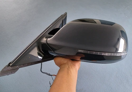 15 16 Audi Q5 SQ5 Left Door Mirror Power Fold Memory Blind Spot Black 17 Wire