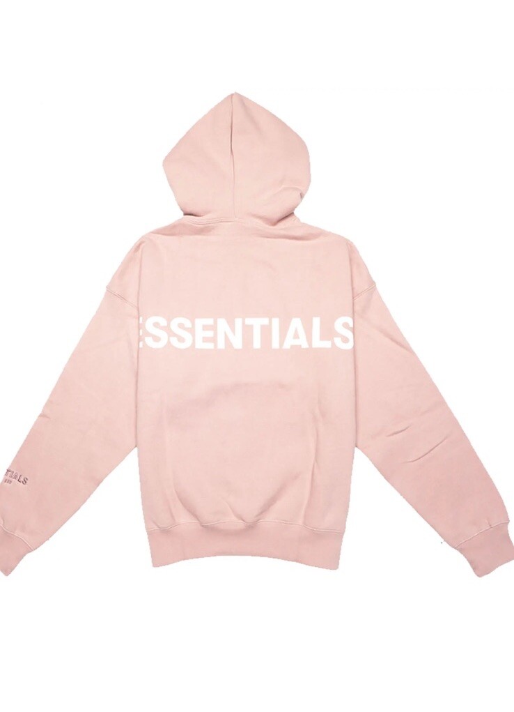 Essentials Pink 3M Pullover Hoodie Medium Blush Brand New 100