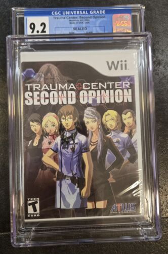 CGC 9.2 NINTENDO WII TRAUMA CENTER SECOND OPINION GAME SEALED GRADED 2006 COOL