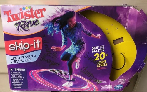TWISTER Rave Skip-It Skipit Light Up Glow Black Game Activity Gift Girl Boy Xmas - Picture 7 of 10