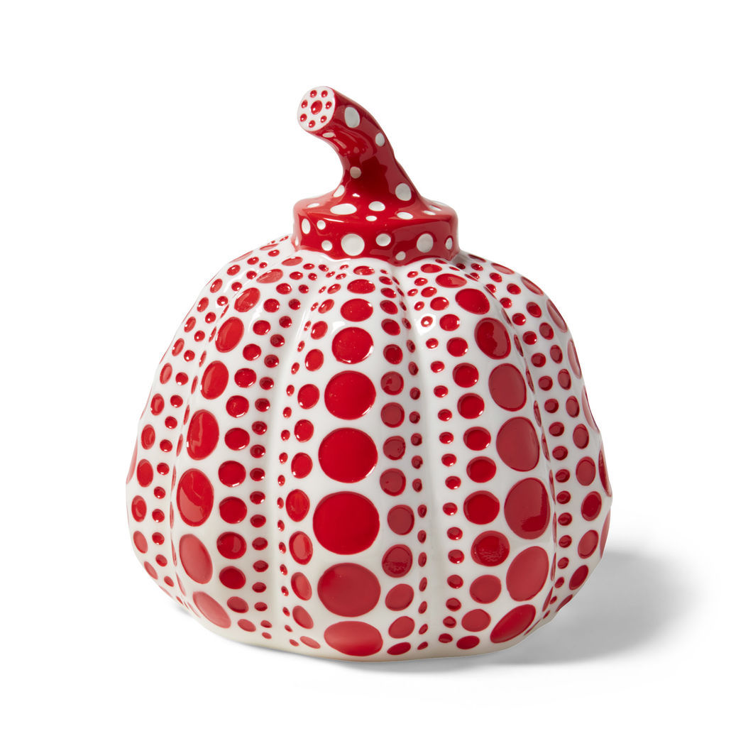 YOHAKU 抽象的デザイン ギフト NEW MoMA Yayoi Kusama Pumpkin Object Red Paperweight Sculpture
