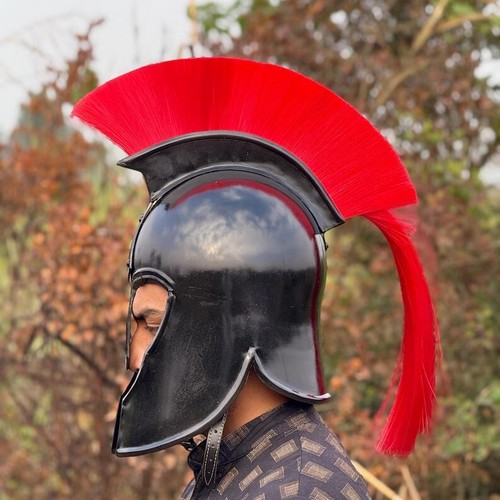 Troy Achilles Helmet ~ Trojan Helmet for Role Play with Free Display Stand Gift - Bild 6 von 8