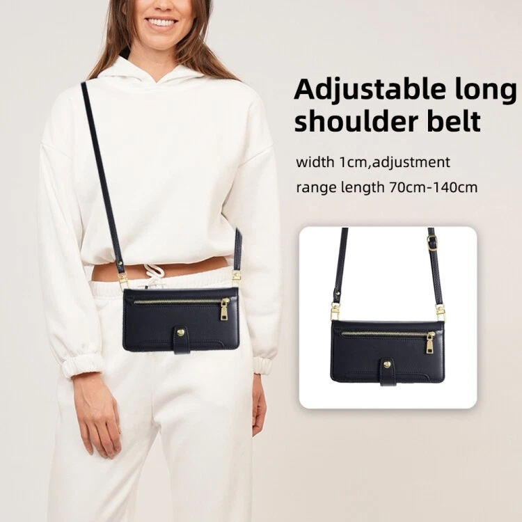 Samsung Galaxy 21 22 23 24 S25 Cross-body Zipper Wallet Phone Case - Image 2 of 4