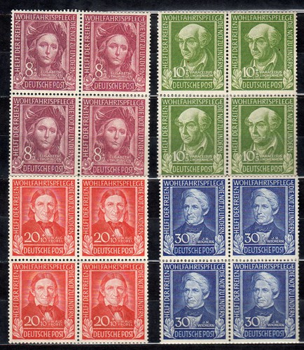 1949 Federal Germany The First Charitable Series 3/6 Quarters Full Rubber