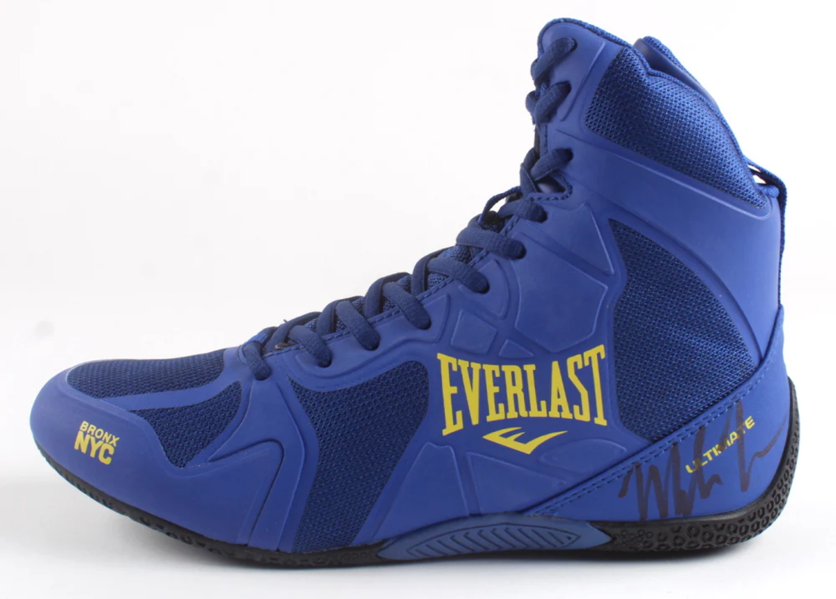 Mike Tyson Signed Everlast Special Edition Bronx NYC Boxing Shoe