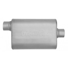 Dynomax Muffler 2.5 In Offset Inlet 2.5 In Center Outlet 19 In Long Ultra Flo