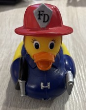 Munchkin HOT Rubber Duck Fireman Bath Spout Bubble Bath Child Bathtub Time