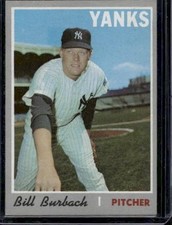1970 Topps #167 Bill Burbach (Excellent) (B)
