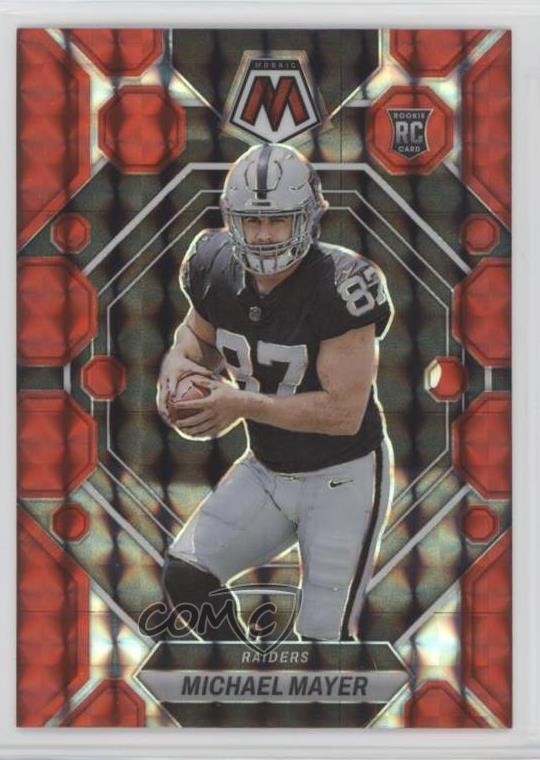 2023 Panini Mosaic Rookies Red Mosaic Prizm Michael Mayer #349 15j7