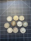 10x USA Silver Dimes Barber Mercury Etc 1914-S 1911 1898 1923
