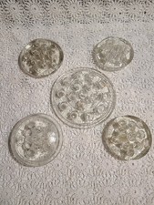 Vintage Glass Flower Frogs Set of 5 Different Sizes