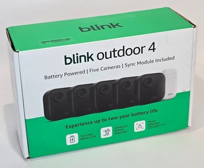 NEW! Blink Outdoor 4 Wireless HD Smart 1080p Security Camera - 5 Camera System
