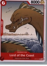 LORD OF THE COAST OP13-010 ONE PIECE COMMON CARRYING ON HIS WILL NEAR MINT