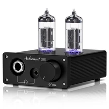 Mini Vacuum Tube Headphone Amplifier Desktop Stereo Audio Preamp for Headset