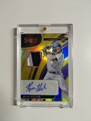 2022 Panini Select Ryan Vilade RC Autograph Memorablia RJA-RV Prizm 4/10