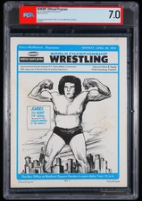 Andre the Giant  April 1974 WWWF MSG Program PSA 7.0 Early Vince McMahon Era