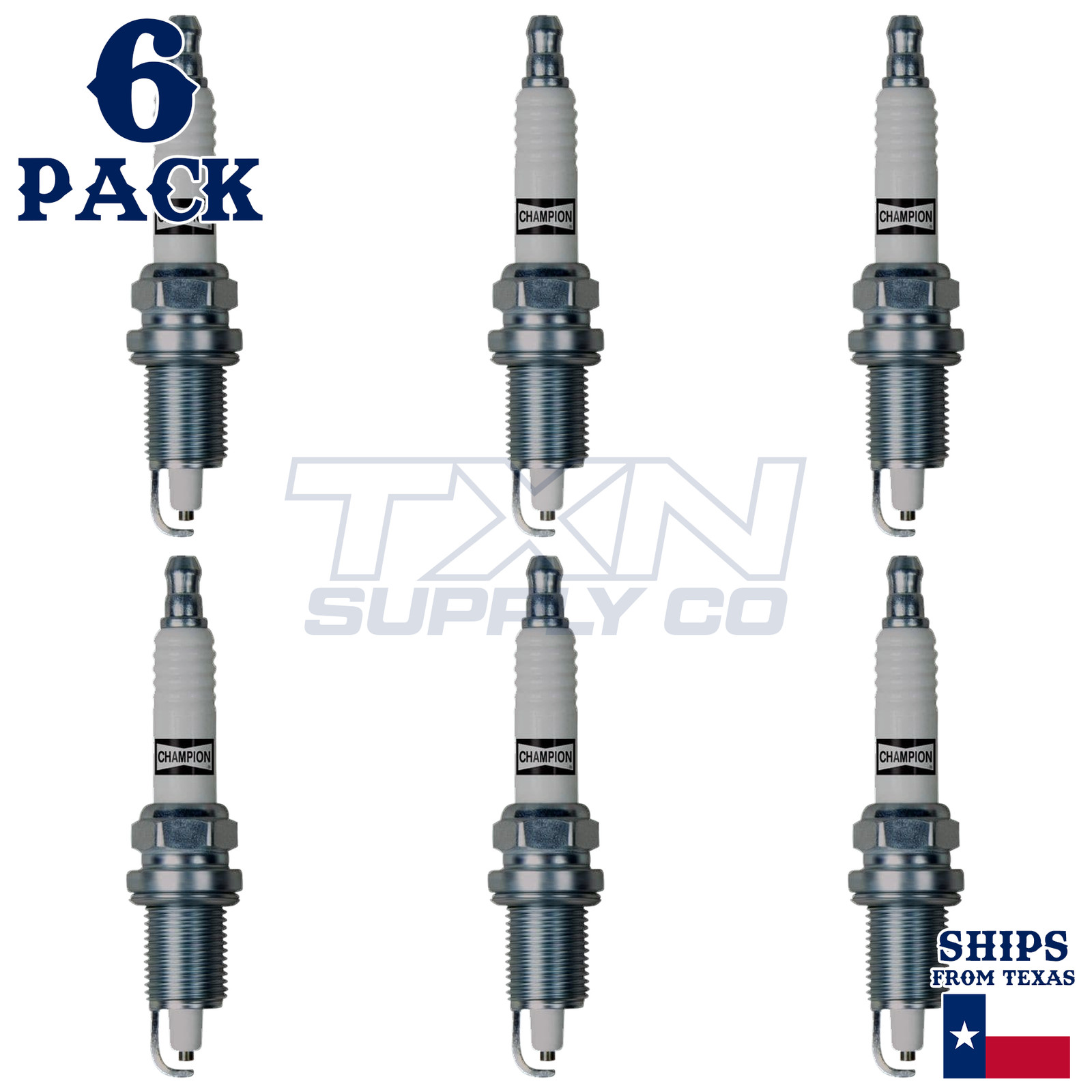 Champion 3034 Spark Plugs 6 Pack