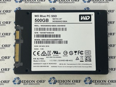 WDC 500GB 2.5'' SATA SSD WDS500G1B0A-00H9H0, Grade A+ SKU 11515