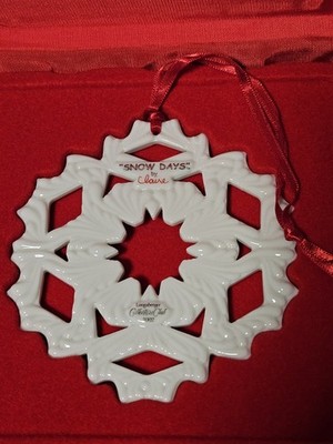 BRAND NEW Longaberger Collector's Club Snow Days Ornament by Claire 2002