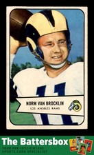1954 Bowman #8 Norm Van Brocklin VGEX X3735642