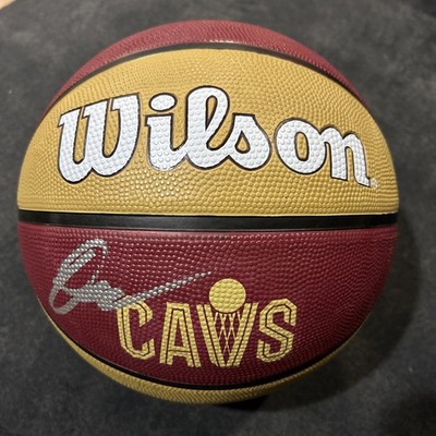 Donovan Mitchell Signed Logo Basketball Cleveland Cavaliers Silver Ink 5-Star