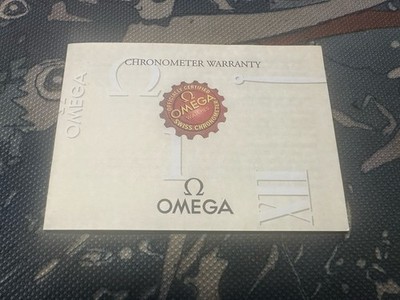 Omega Chronometer Papers for Seamaster 2532.80.00