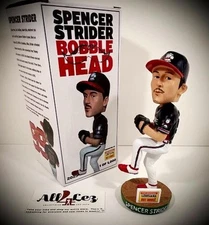 2023 ROME BRAVES SPENCER STRIDER SGA BOBBLEHEAD ATLANTA AFFILIATE ~ NIB