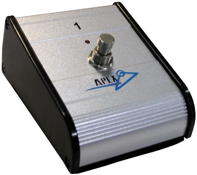 Apex Electronics AFS1 Single-Button Footswitch with Detachable 10ft 1/4 Cable
